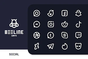 BeeLine White Iconpack Screenshot 2