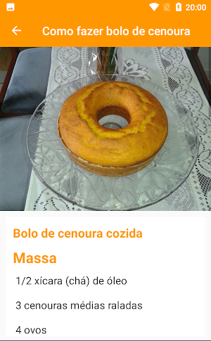 Como fazer bolo de cenoura Screenshot 3
