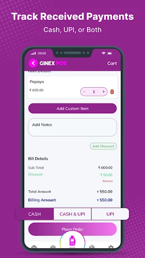 GINEX POS – Salon Billing App Screenshot 3
