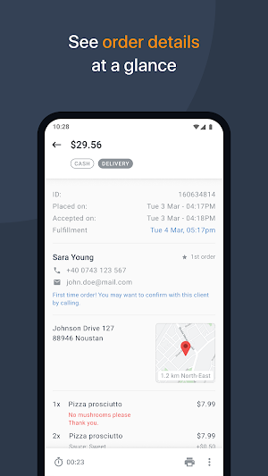 Restaurant Order-Taking App Screenshot 1