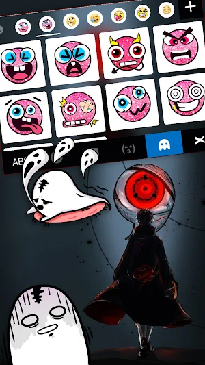 Anime Sharingan Keyboard Background Screenshot 2
