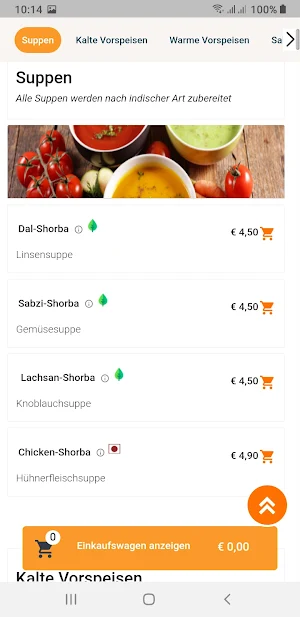 Gandhi Indisches Restaurant Screenshot 3