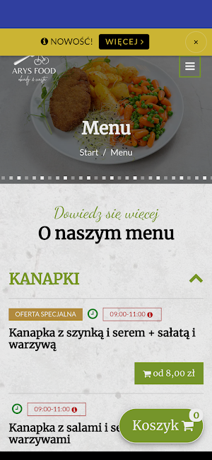 Arys Food Screenshot 0