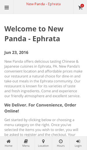 New Panda - Ephrata, PA Screenshot 0