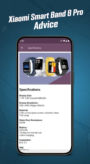 Xiaomi Smart Band 8 Pro Advice Screenshot 2