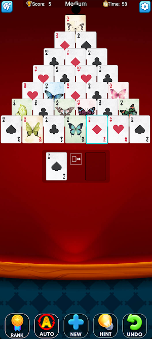Pyramid Solitaire IO Screenshot 1