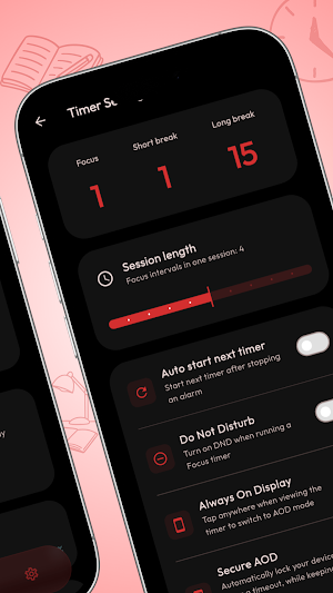 Pomodoro timer for study Screenshot 2