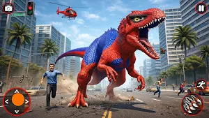 Angry Dinosaur City Rampage 3D Screenshot 1