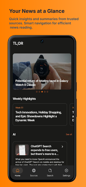 TL;DR: Smart News Digest Screenshot 0