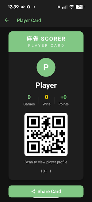 Mahjong Tournament Scorer Screenshot 3