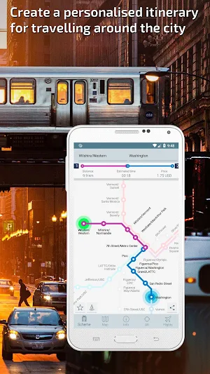 Los Angeles Metro Guide and Subway Route Planner Screenshot 1