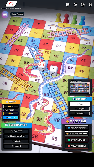 Snakes And Ladders 3D Online Screenshot 3