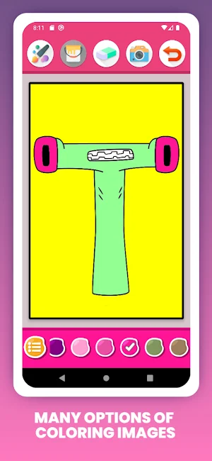 Alphabet Lore Coloring Game Screenshot 3