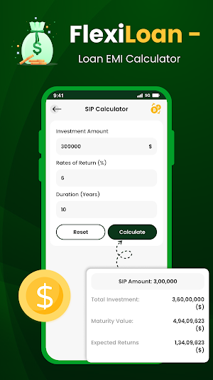 FlexiLoan -Loan EMI Calculator Screenshot 3