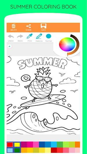 Summer Coloring Book Screenshot 0