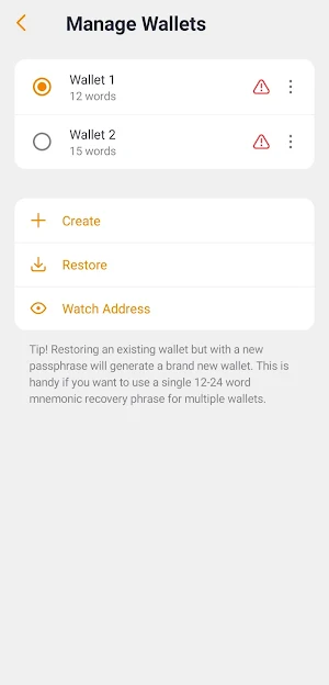 SecurA Wallet Screenshot 3