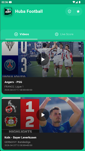 Huba Football Screenshot 1