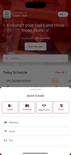 CRM Sentra Food Screenshot 1