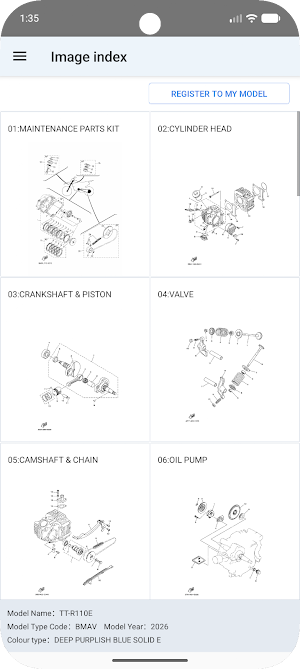 YAMAHA Parts Catalogue CAN Screenshot 2