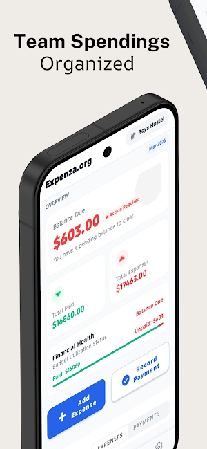 Expenza: Team Expense Manager Screenshot 1