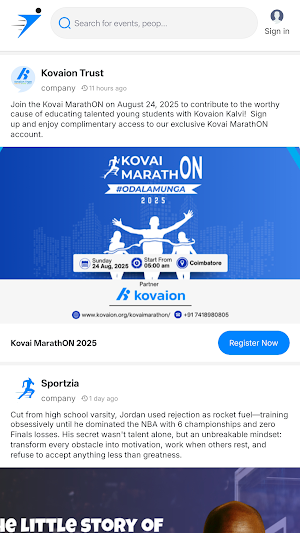 Sportzia Screenshot 0