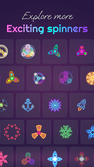 Magic Finger Glow Spinner Art Screenshot 2