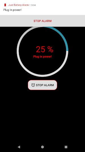 Just Battery Alarm: Protection Screenshot 2