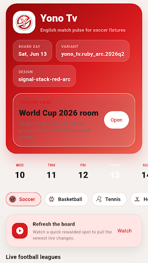 Yono TV - Live Scores Screenshot 0