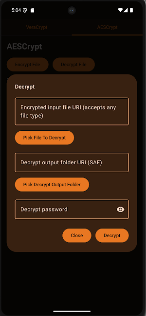 CryptoContainer Screenshot 0