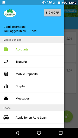 HarvestersFCU Screenshot 2
