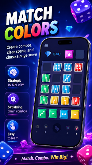 Dice Prisoners: 4x4 Dice Match Screenshot 1