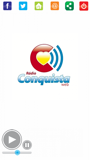 Rádio Online Conquista Web Screenshot 1