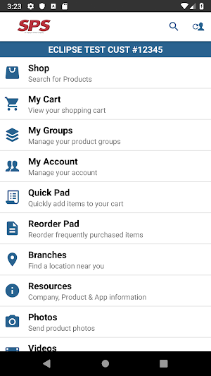 SPS Portal Screenshot 0