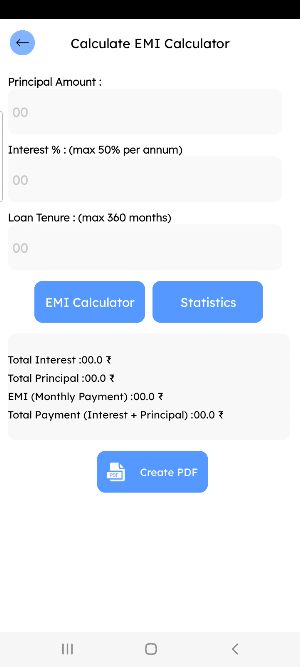 Aadhar Pe Loan EMI Calculator Screenshot 1