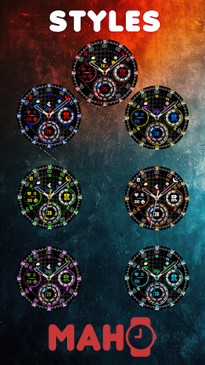 MAHO018 Watch Face For Wear OS Screenshot 2