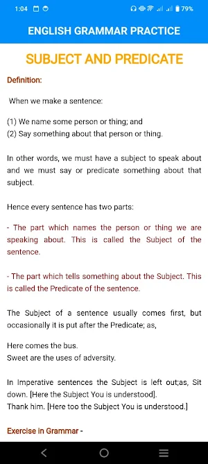 English Grammar Practice Screenshot 3