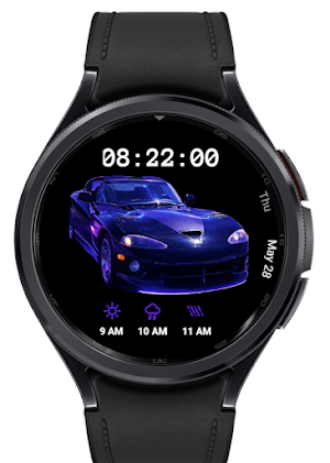 DarkPurpleRT10Watchface Screenshot 0