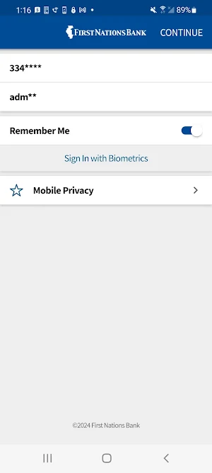 First Nations Bank Bus Mobile Screenshot 0