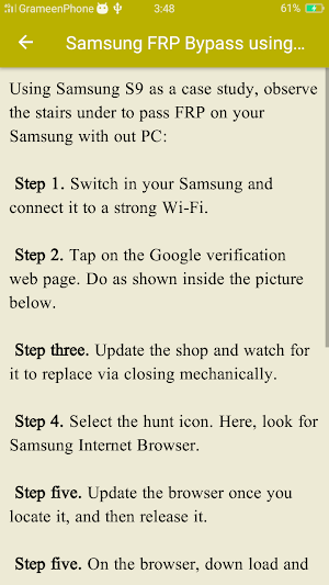 FRP Unlock Samsung Guide Screenshot 2