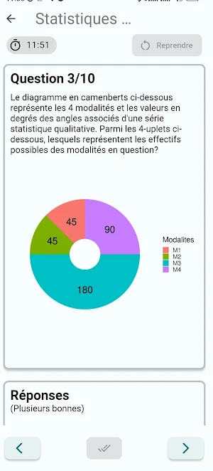 QCM Probabilité-Statistique Screenshot 0