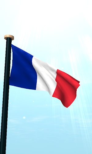 France Flag 3D Free Wallpaper Screenshot 1