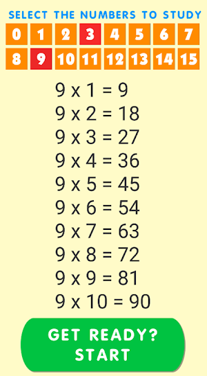 Multiplication table for kids. Free math game! Screenshot 2