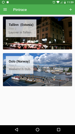 Pintrace - Travel Diary Screenshot 0