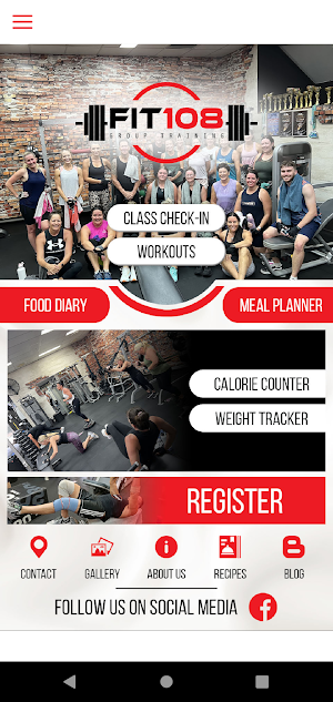 FIT108 Group Fitness Screenshot 0