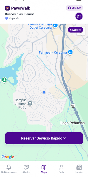 PawsWalk Screenshot 1