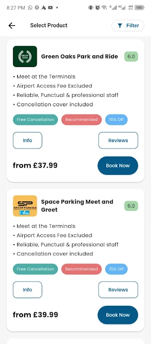 Parkotrip: Airport Parking UK Screenshot 1