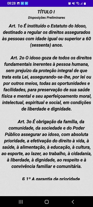 Estatuto do Idoso Screenshot 2