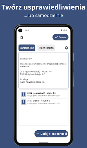 Usprawiedliwienia e-dzienniki Screenshot 1