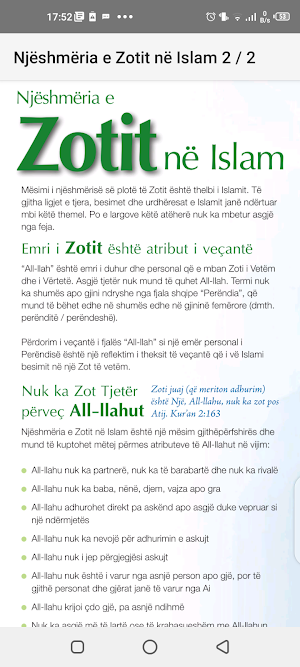 Njëshmëria e Zotit në Islam Screenshot 2