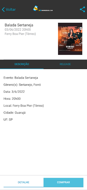 MR Ingressos Screenshot 1